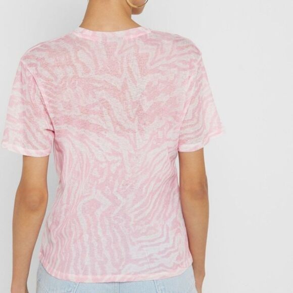 TOPSHOP Abstract Animal Mesh Tee - Picture 2 of 2